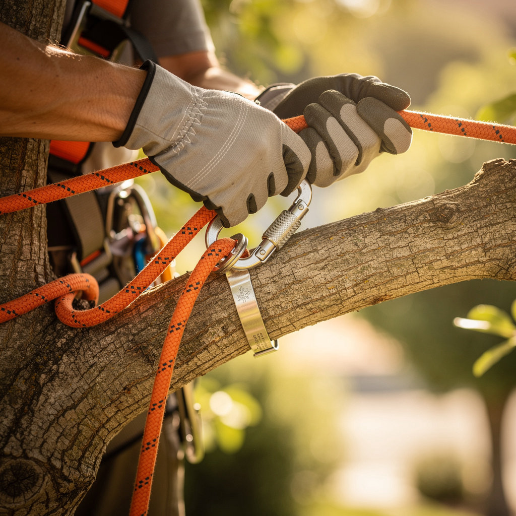 Charles Tree Service professional arborist safely trimming a tree in San Diego, CA